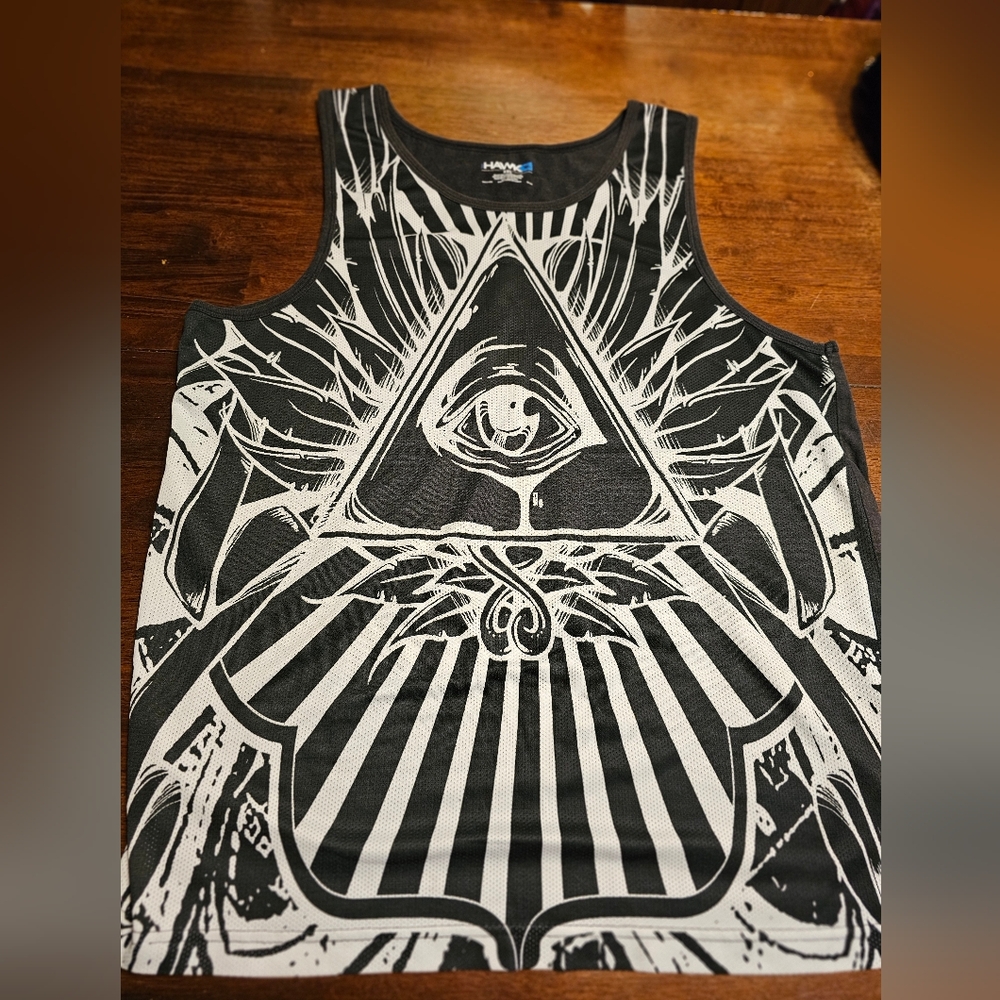 Tony Hawk Black and White Graphic Tank